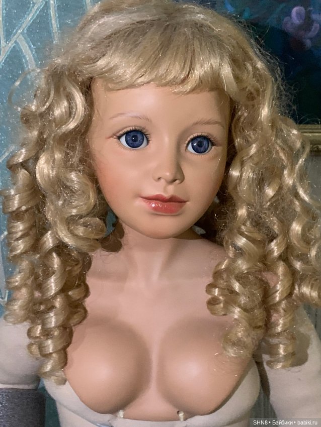 Парик блонд длинный — Парики и волосы (мохер) для кукол (фото 8)