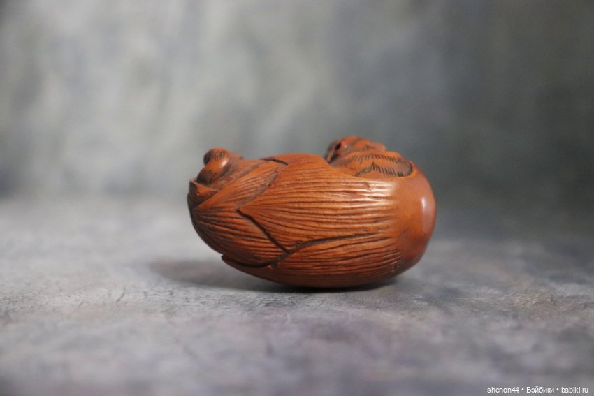 Нэцкэ перевертыш "Тигр/артишок". Винтаж (фото 3)