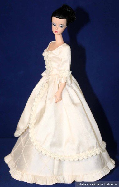 Выкройка PDF в натуральную величину / платье в викторианском стиле для куклы Барби Силкстоун (фото 2)