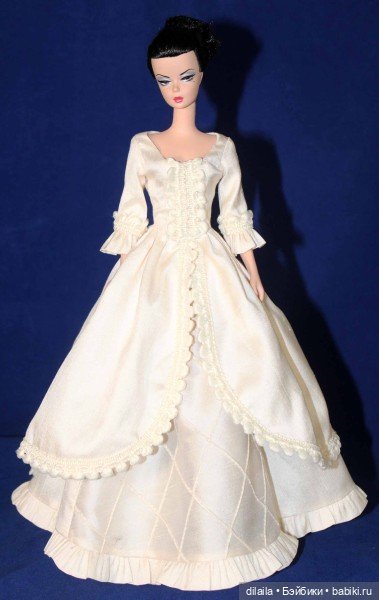 Выкройка PDF в натуральную величину / платье в викторианском стиле для куклы Барби Силкстоун (фото 3)