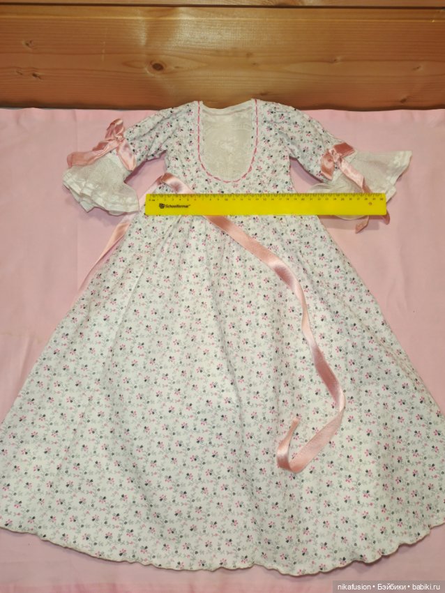 Платье на большую антикварную или винтажную куклу, ростом 65-70 см (фото 5)