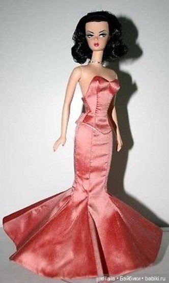 Выкройка PDF в натуральную величину / длинная юбка и бюстье со шнуровкой для куклы Барби Силкстоун (фото 2)