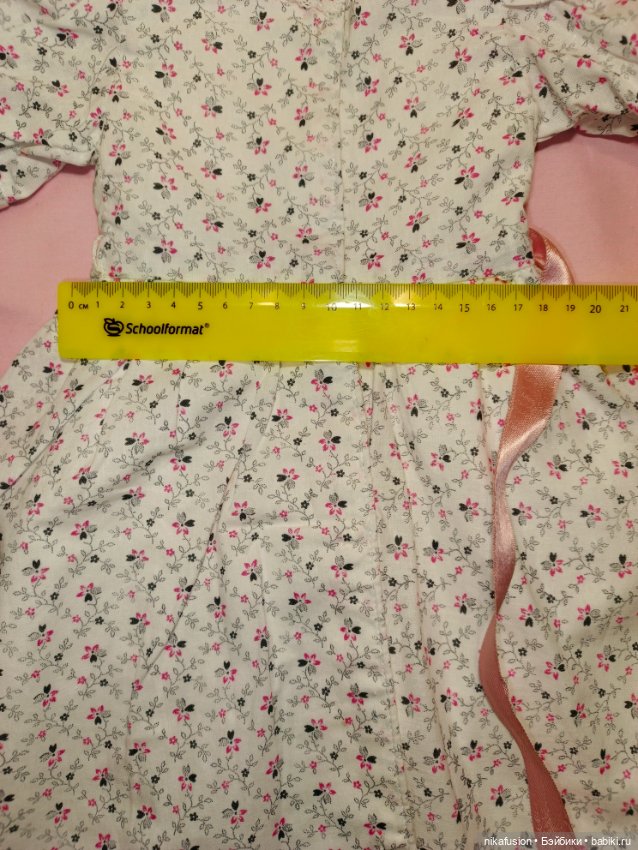 Платье на большую антикварную или винтажную куклу, ростом 65-70 см (фото 8)