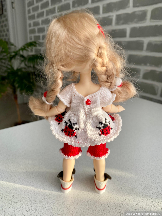 Костюм с божьими коровками для кукол Монст (фото 4)