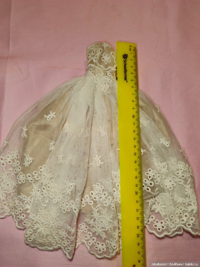 Платье корсет на шнуровке для куклы БЖД 39-42 см, сестры Поповы,Мукла и похожих (фото 5)