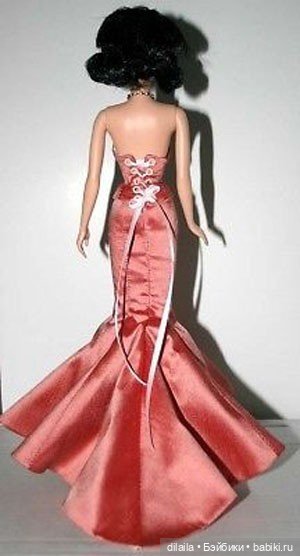 Выкройка PDF в натуральную величину / длинная юбка и бюстье со шнуровкой для куклы Барби Силкстоун (фото 4)