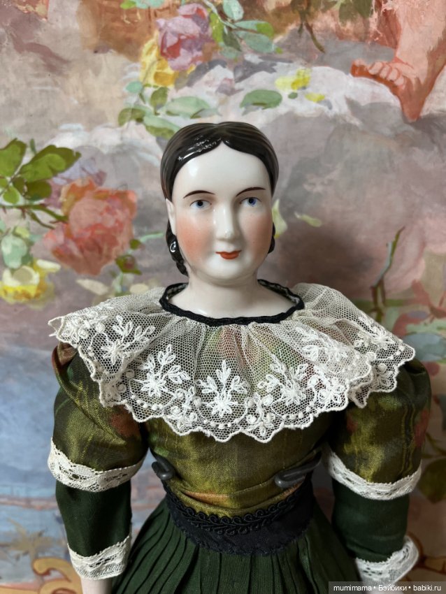 Антикварная кукла China Head Стиль Biedermeier рост 42 см (фото 4)