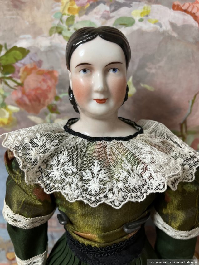 Антикварная кукла China Head Стиль Biedermeier рост 42 см (фото 8)