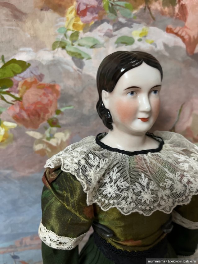 Антикварная кукла China Head Стиль Biedermeier рост 42 см (фото 5)