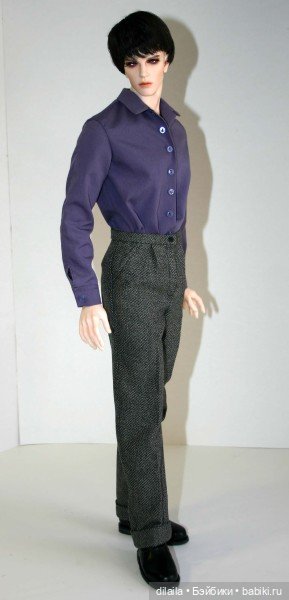 Выкройка PDF в натуральную величину / рубашка, джемпер, брюки для куклы-мужчины Iplehouse FID 49 см (фото 4)