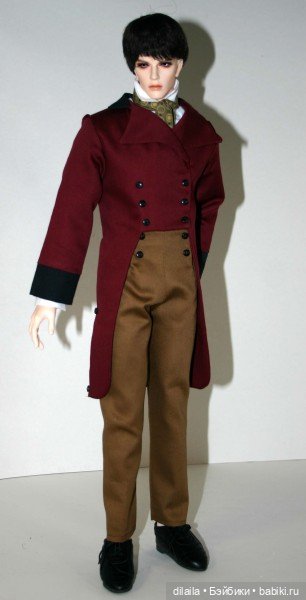Выкройка PDF в натуральную величину / мужской наряд эпохи Регентства для куклы Iplehouse FID 49 см (фото 2)
