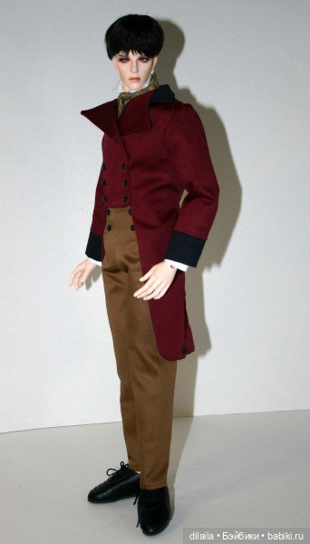 Выкройка PDF в натуральную величину / мужской наряд эпохи Регентства для куклы Iplehouse FID 49 см (фото 6)