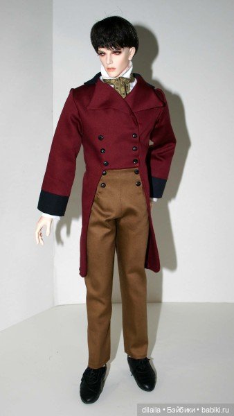 Выкройка PDF в натуральную величину / мужской наряд эпохи Регентства для куклы Iplehouse FID 49 см (фото 3)