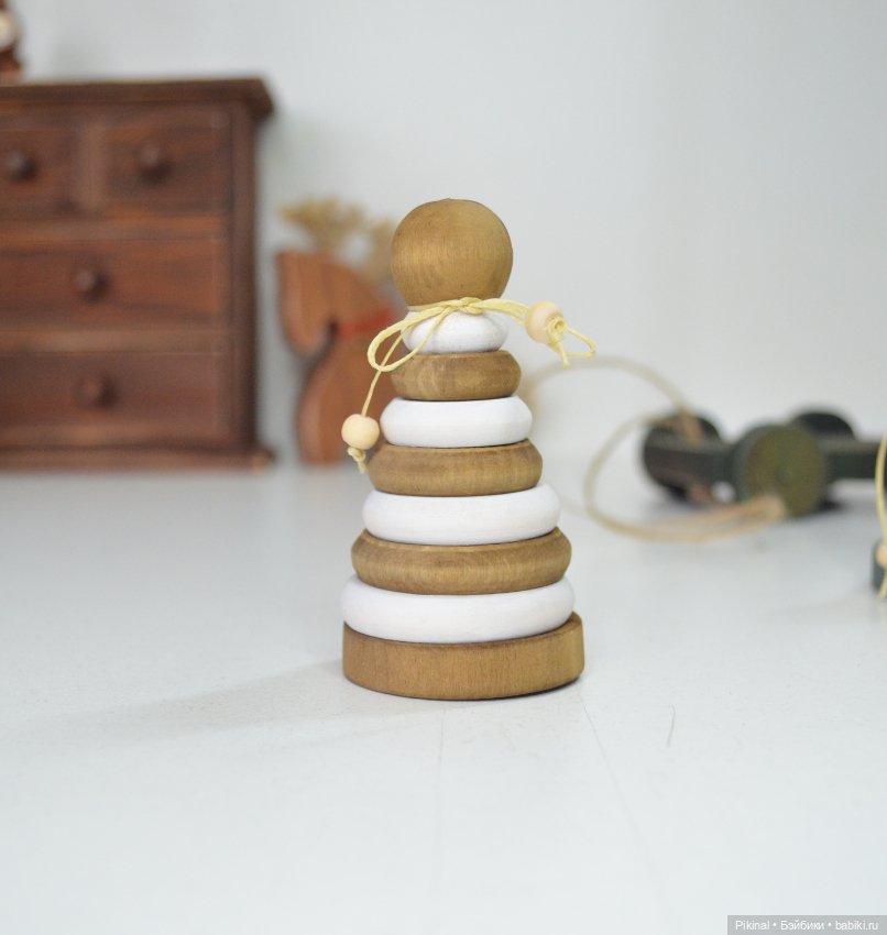 Маленькие пирамидки из дерева) (фото 4)