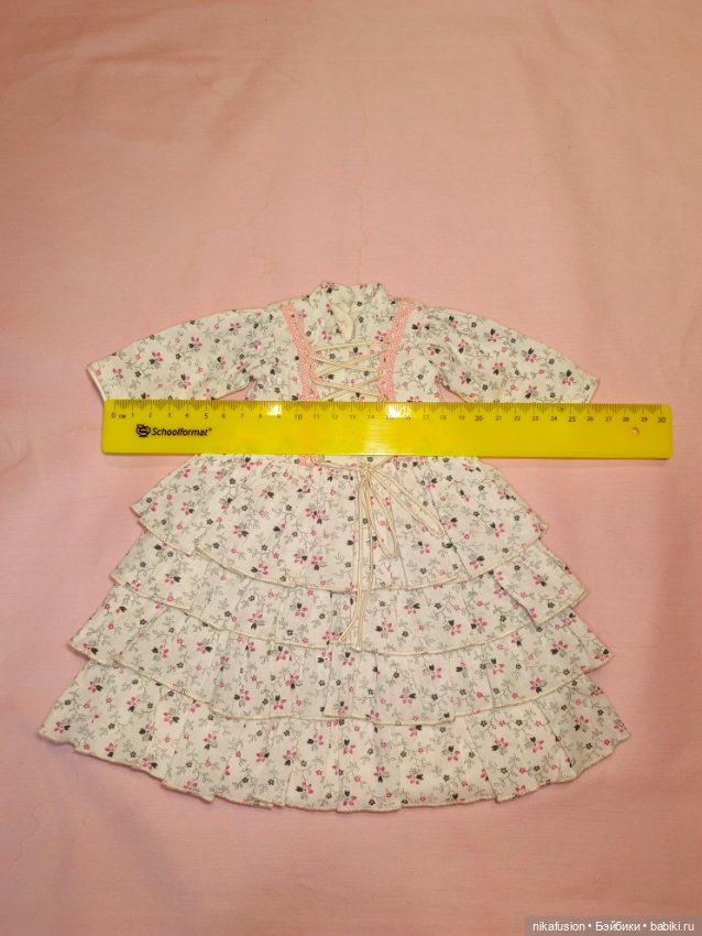 Платье для антикварной или винтажной куклы ростом 40 см (фото 7)