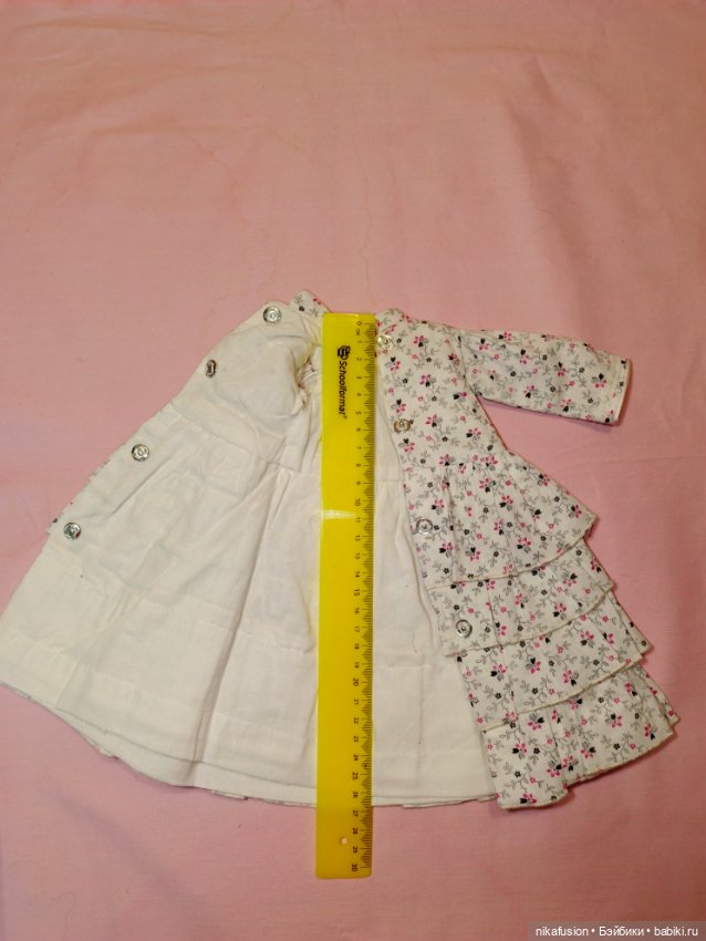 Платье для антикварной или винтажной куклы ростом 40 см (фото 8)