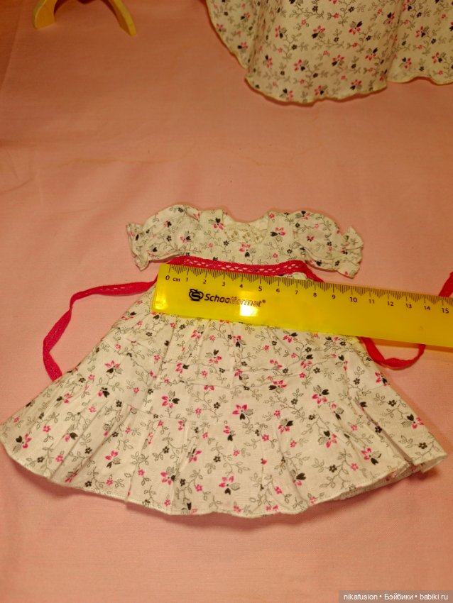 Платье для антикварной или винтажной куклы рост 20-22 см (фото 5)