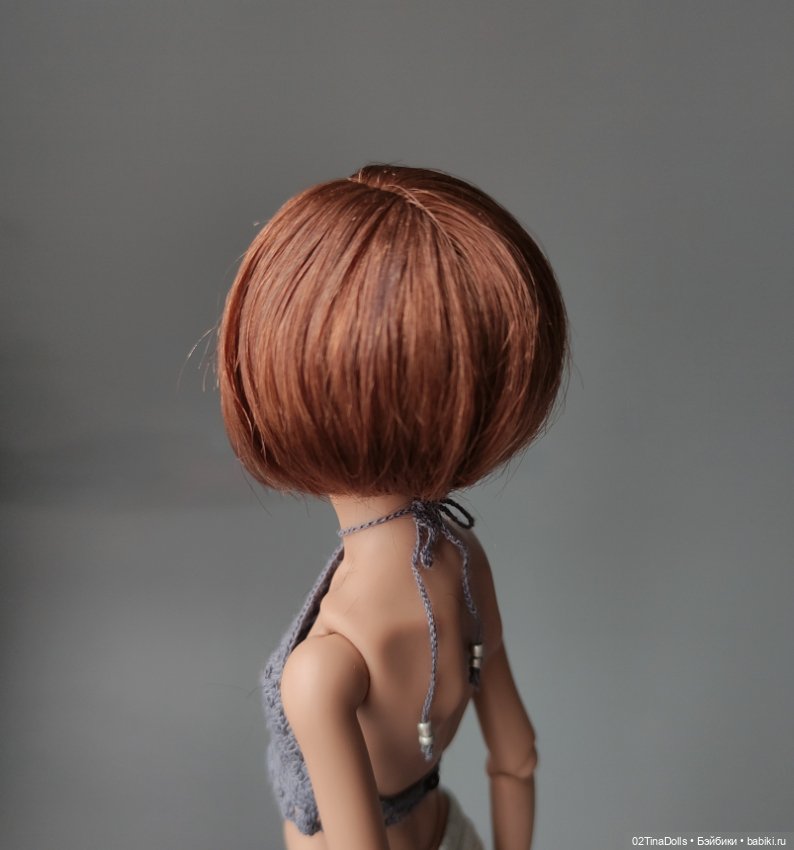 Парик на птичку Лору или кукол с размером головы 11 см (фото 4)