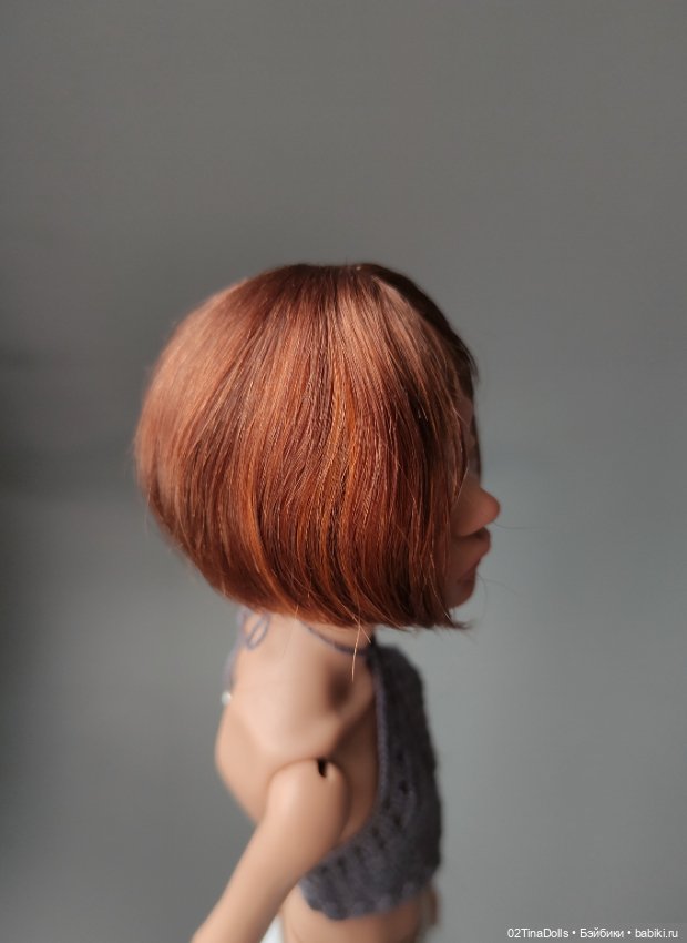 Парик на птичку Лору или кукол с размером головы 11 см (фото 2)