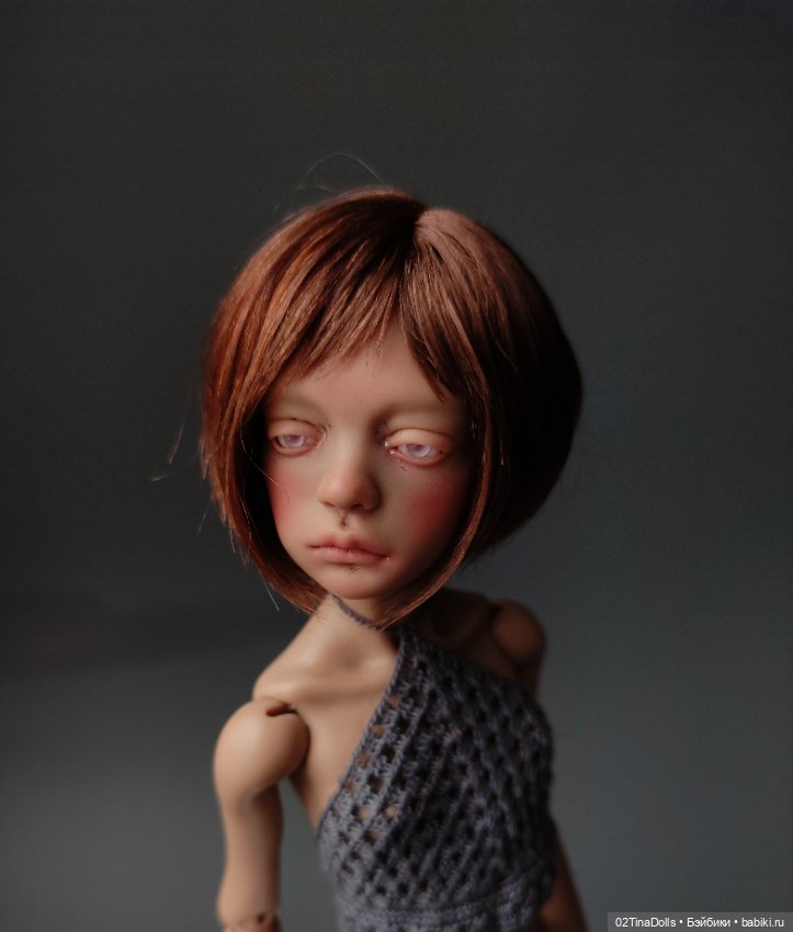 Парик на птичку Лору или кукол с размером головы 11 см (фото 3)