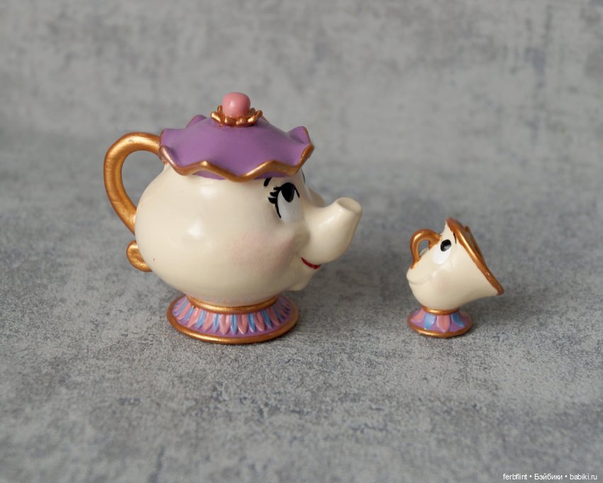 Фигурки миссис Поттс и Чип м/ф "Красавица и Чудовище" (масштаб 1:6) (фото 2)