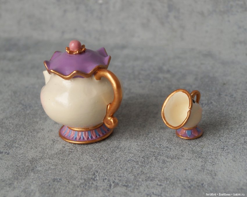 Фигурки миссис Поттс и Чип м/ф "Красавица и Чудовище" (масштаб 1:6) (фото 3)