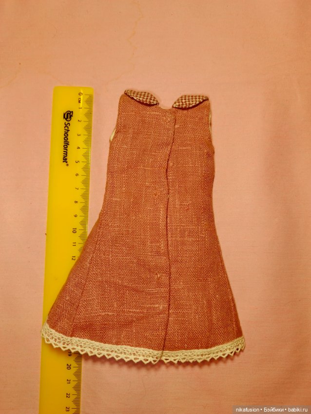 Платье на куклу Карлотта, Вестида же Азул, Meadow doll, БЖД 30 см (фото 5)