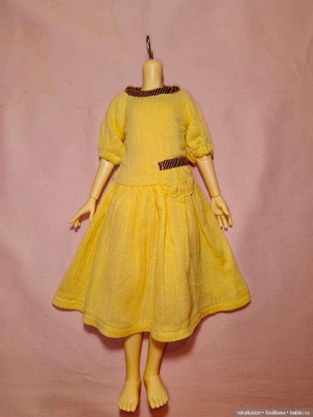 Платье на куклу БЖД ростом 35 см