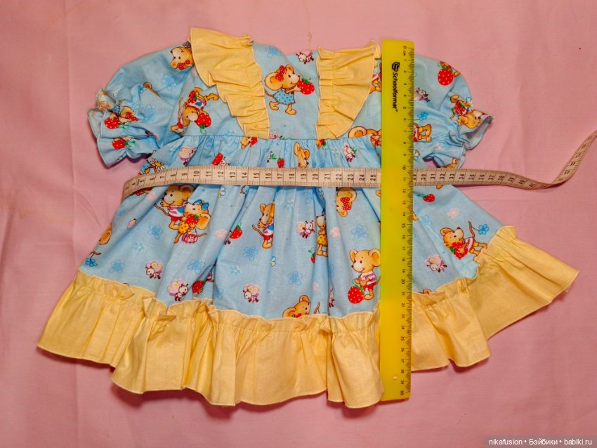 Платье и штанишки для реборна 65 см (фото 6)