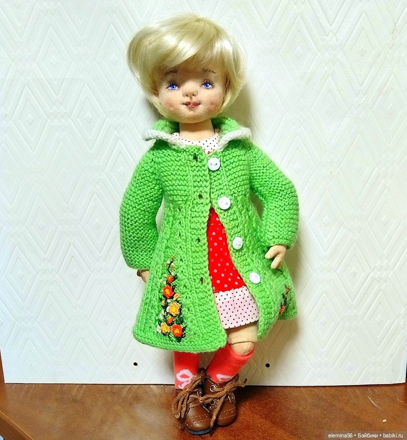 Наташенька, текстильная шарнирная кукла (фото 6)