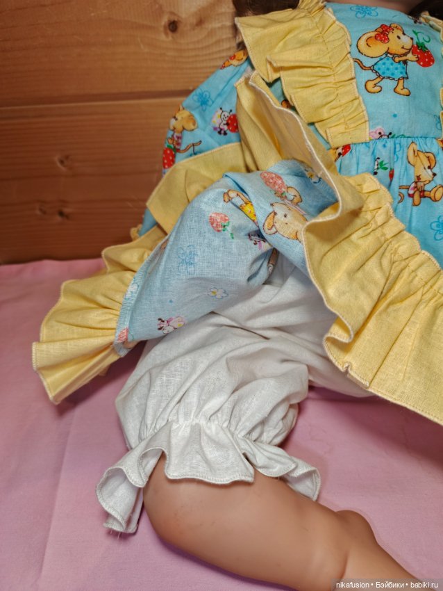Платье и штанишки для реборна 65 см (фото 5)