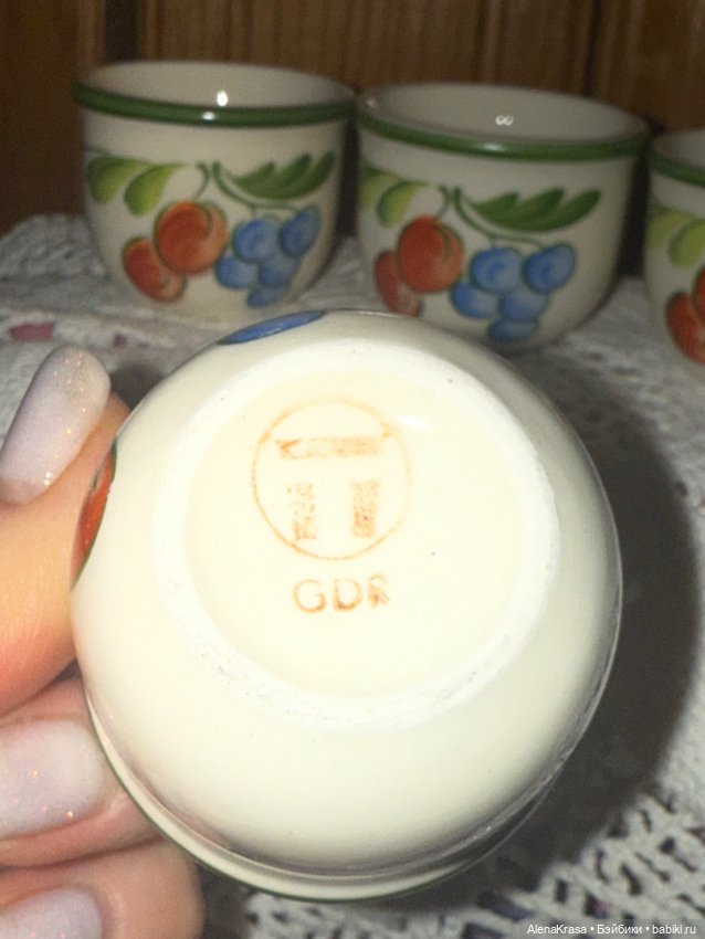 Чашечки ГДР — Посуда для кукол (фото 4)