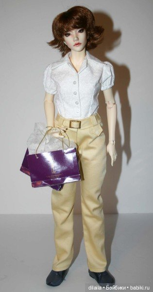 Выкройка PDF в натуральную величину / рубашка и брюки для куклы Iplehouse FID рост 45 см (фото 4)