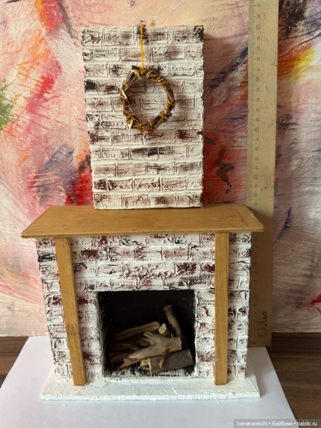Камин для кукол формата 1/6 и меньше (фото 3)