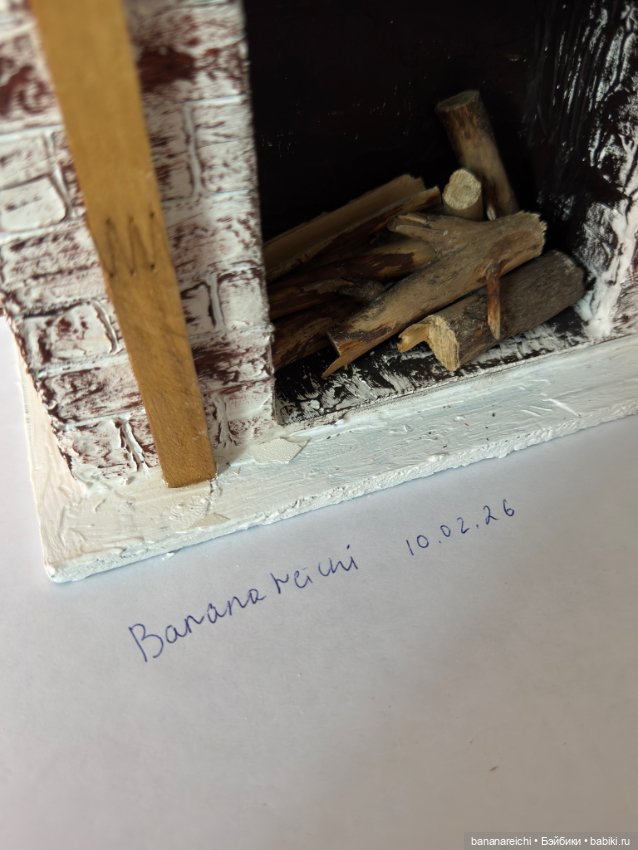 Камин для кукол формата 1/6 и меньше (фото 6)