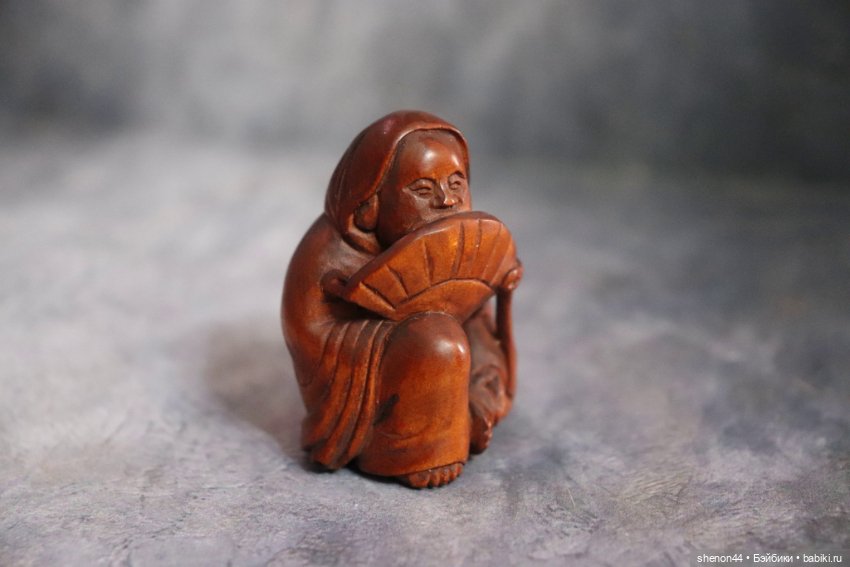 Нэцкэ "Гейша с веером" — Статуэтки (фото 3)