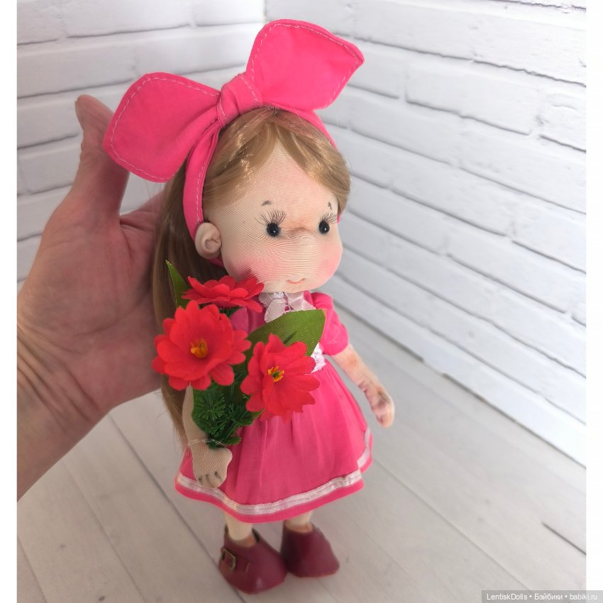 Текстильная куколка ручной работы (фото 8)