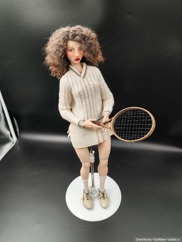 Авторская кукла Теннисистка 43 см (фото 5)