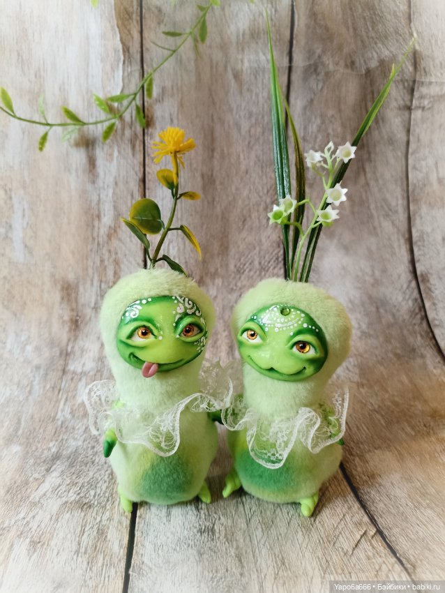 Авторская игрушка цветочные малыши