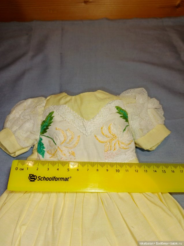 Платье на куклу 50 см антик или винтаж (фото 6)