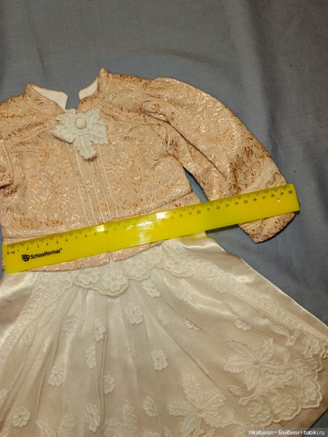Платье на антикварную или винтажную куклу (фото 6)