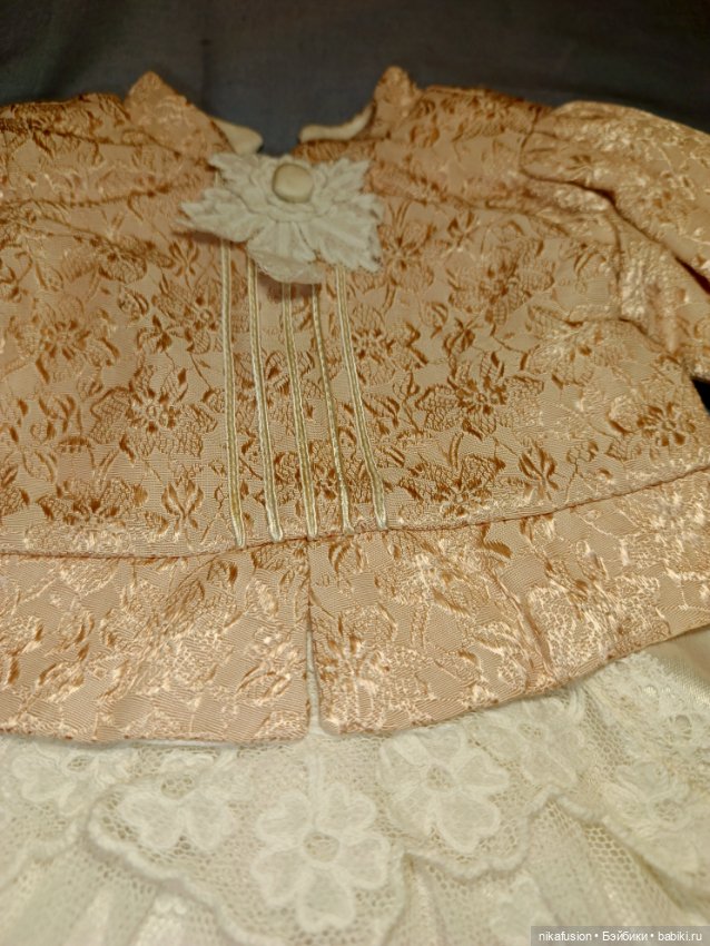 Платье на антикварную или винтажную куклу (фото 8)