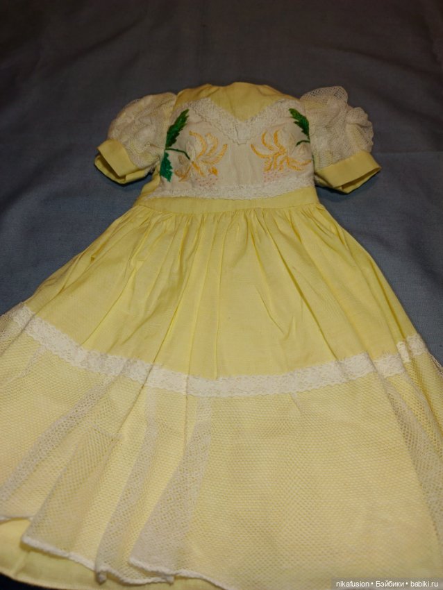 Платье на куклу 50 см антик или винтаж (фото 5)