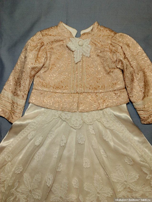 Платье на антикварную или винтажную куклу (фото 2)