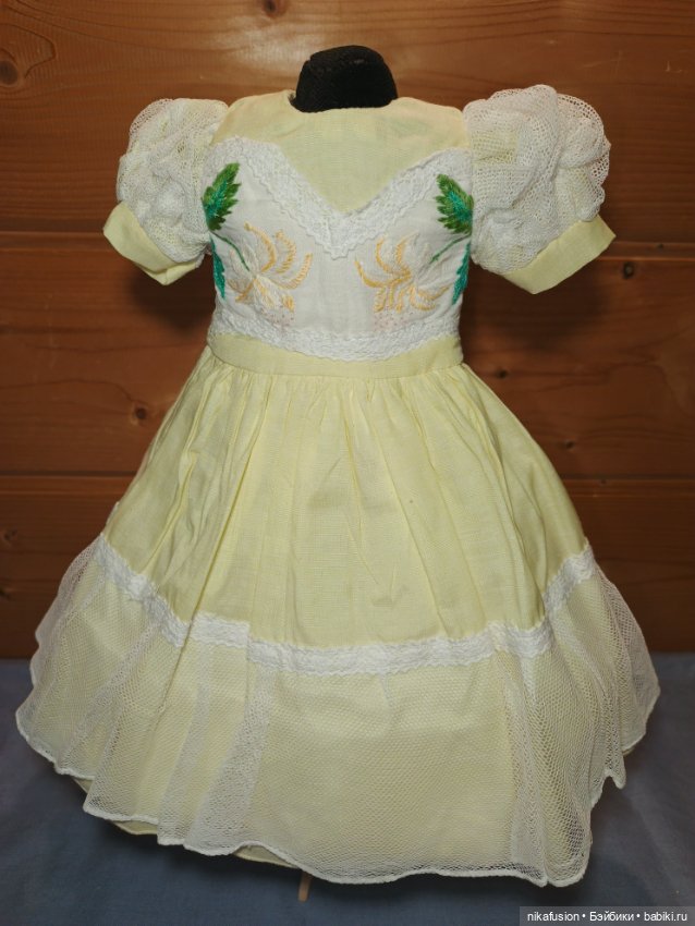 Платье на куклу 50 см антик или винтаж (фото 2)