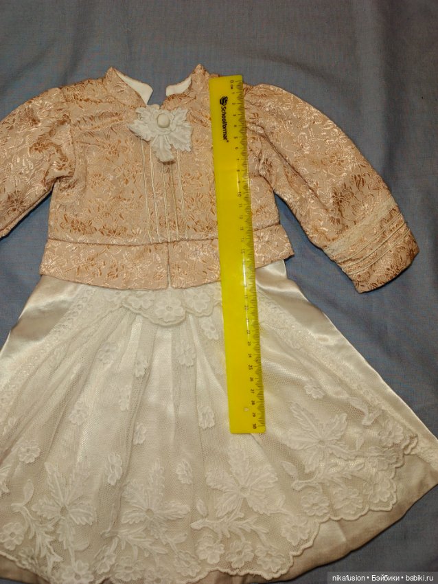 Платье на антикварную или винтажную куклу (фото 7)