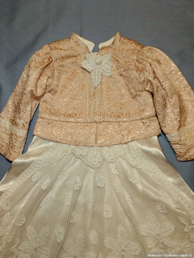 Платье на антикварную или винтажную куклу (фото 3)