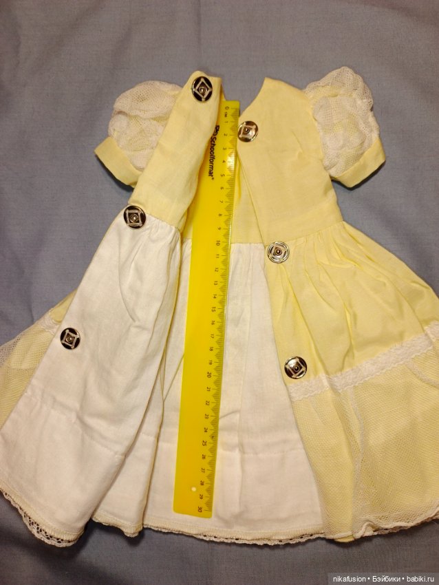 Платье на куклу 50 см антик или винтаж (фото 7)