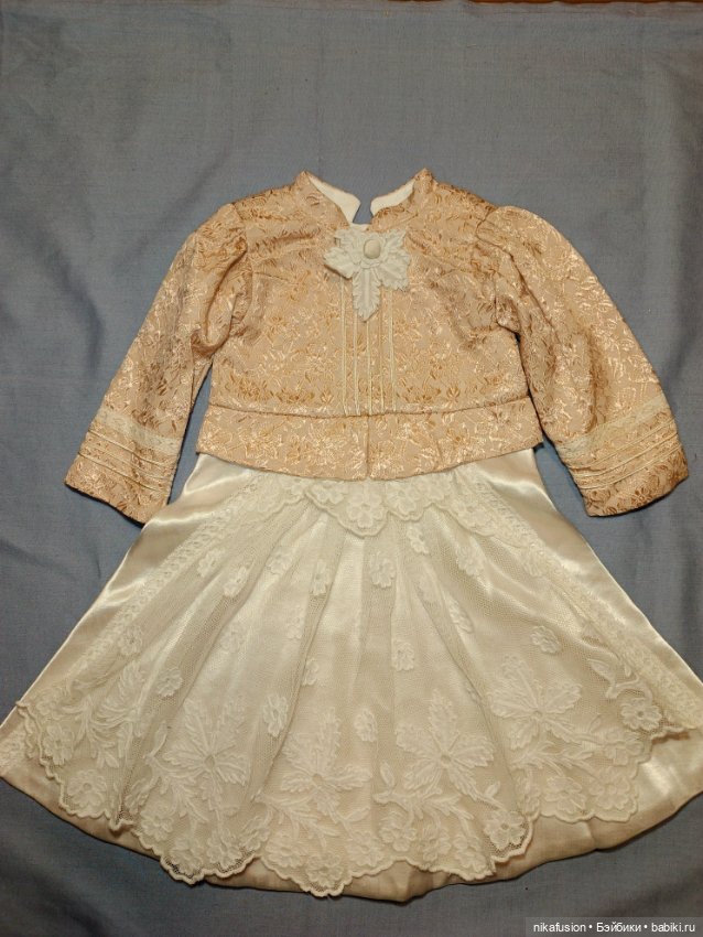Платье на антикварную или винтажную куклу (фото 5)