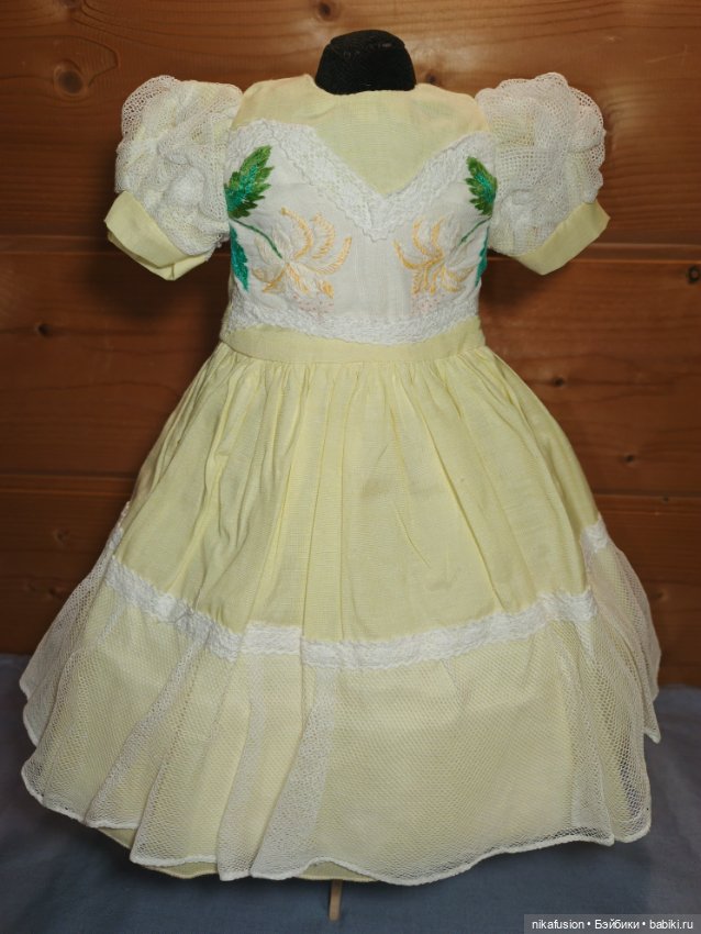 Платье на куклу 50 см антик или винтаж (фото 3)